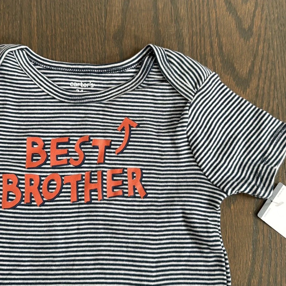 Carter’s Baby Boys Best Brother Short Sleeved Crew Neck Bodysuit - 24M